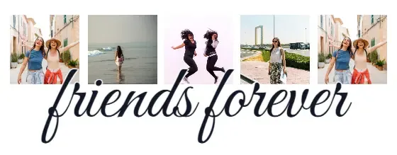 Friends Forever Photo Collage | Bestie Coffee Mug, design view
