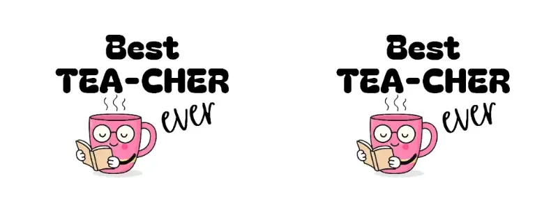 Best Tea-cher Ever - Gift Mug, design view
